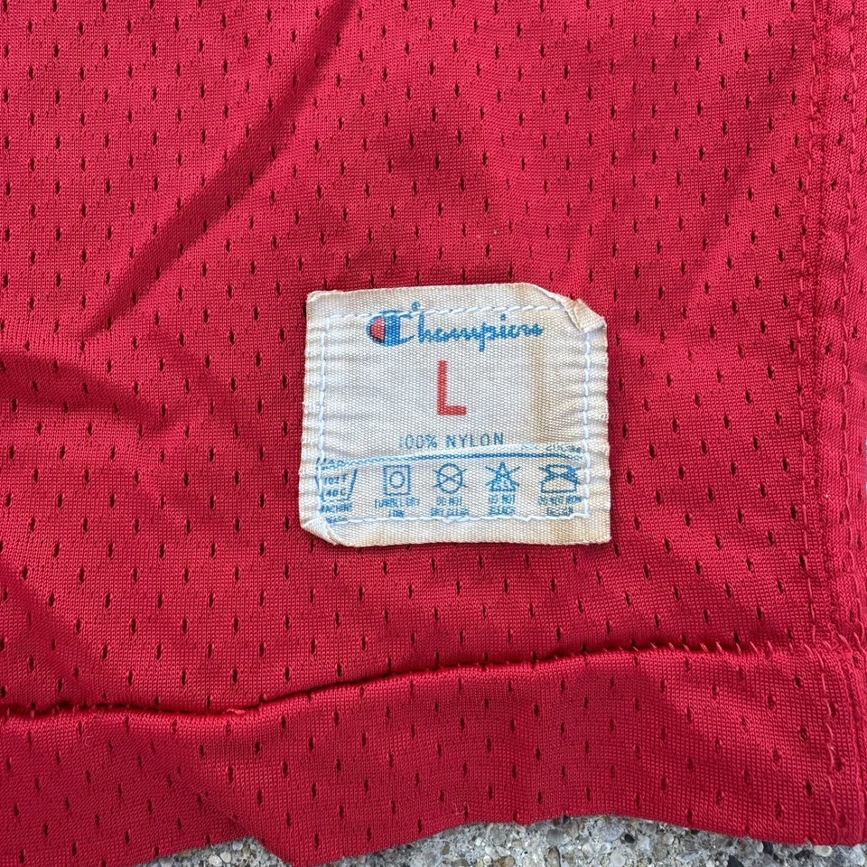 Camiseta deportiva de malla de campeón de los 80 vintage de fútbol americano de nailon de EE. UU. Foto 2 de 4