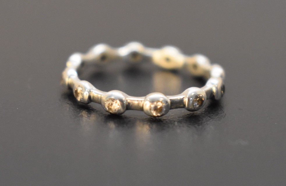 SILPADA ROUNDABOUT BEZEL-SET CZ STACK RING 925 ST… - image 2