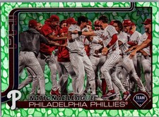 Topps Series 2025 Baseball Philadelphia Phillies Green Easter Holo Vacation #159