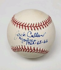 Jack Cullen Signed Auto Rawlings Official American League Baseball YANKEES 