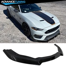 Fits 21-23 Ford Mustang Mach 1 Handling Package Front Bumper Lip Kit Gloss Black
