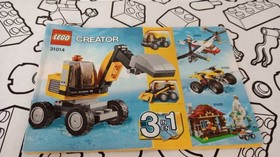LEGO CREATOR: Power Digger 100% COMPLETE /w MANUAL (31014)