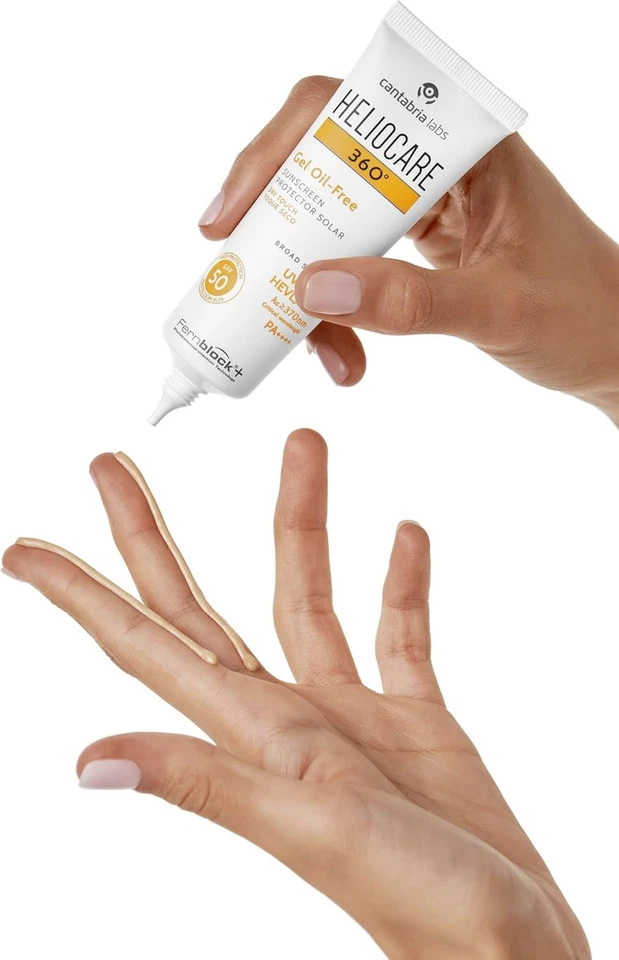 Heliocare 360 Oil-Free Gel SPF 50 50ml / Sunscreen For Face/Daily UVA...  - Image 4 of 4