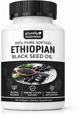 #ad #ad Ethiopian Black Seed Oil Softgels 4.64% Thymoquinone Non Gmo Gluten Free60 $65.99