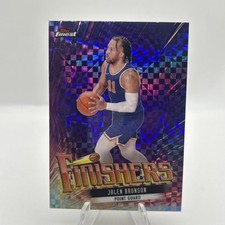 2023-24 Topps Finest Basketball - Purple Finshers /125 #F4 - JALEN BRUNSON