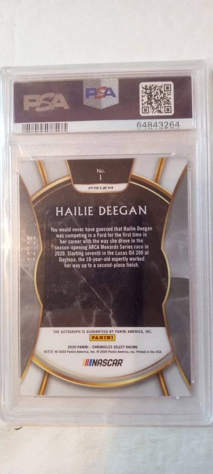 2020 Panini Chronicles - Select Hailie Deegan #1 Silver Prizm Autographs /25 🔥 - Image 2 of 4