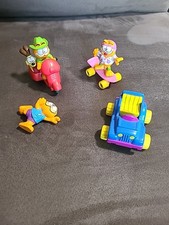 McDonald's 1988 Garfield Happy Meal Toys Set of 4 - Played with Wear