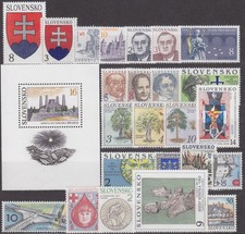 SLOVAKIA - 1993 COMPLETE YEAR SET STAMPS - JAHRGANG - **MNH** - postfrisch