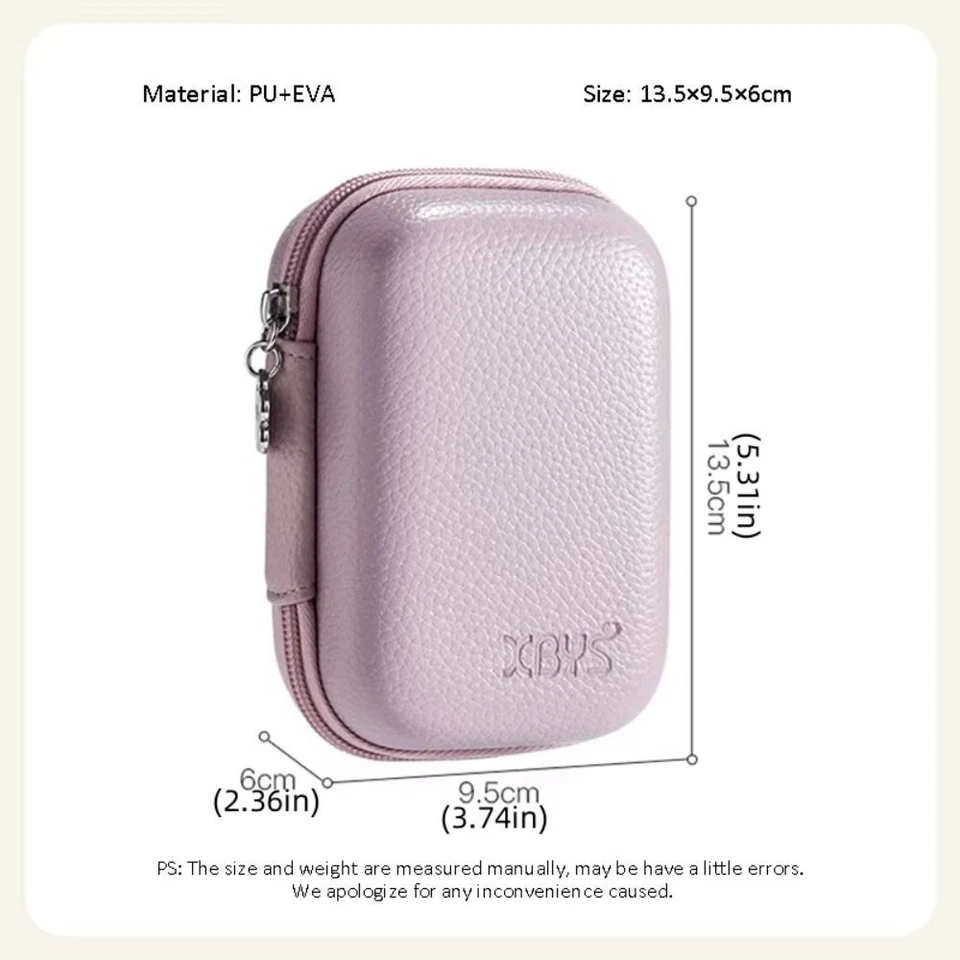 Hard Shell Digital Camera Case Cameras Storage Holder PU Camera Carrying Bag - Image 2 of 4