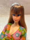 Quick Curl Barbie OOAK HEAD Long, red hair with bangs!! VTG 70s Must See! L@@K!
