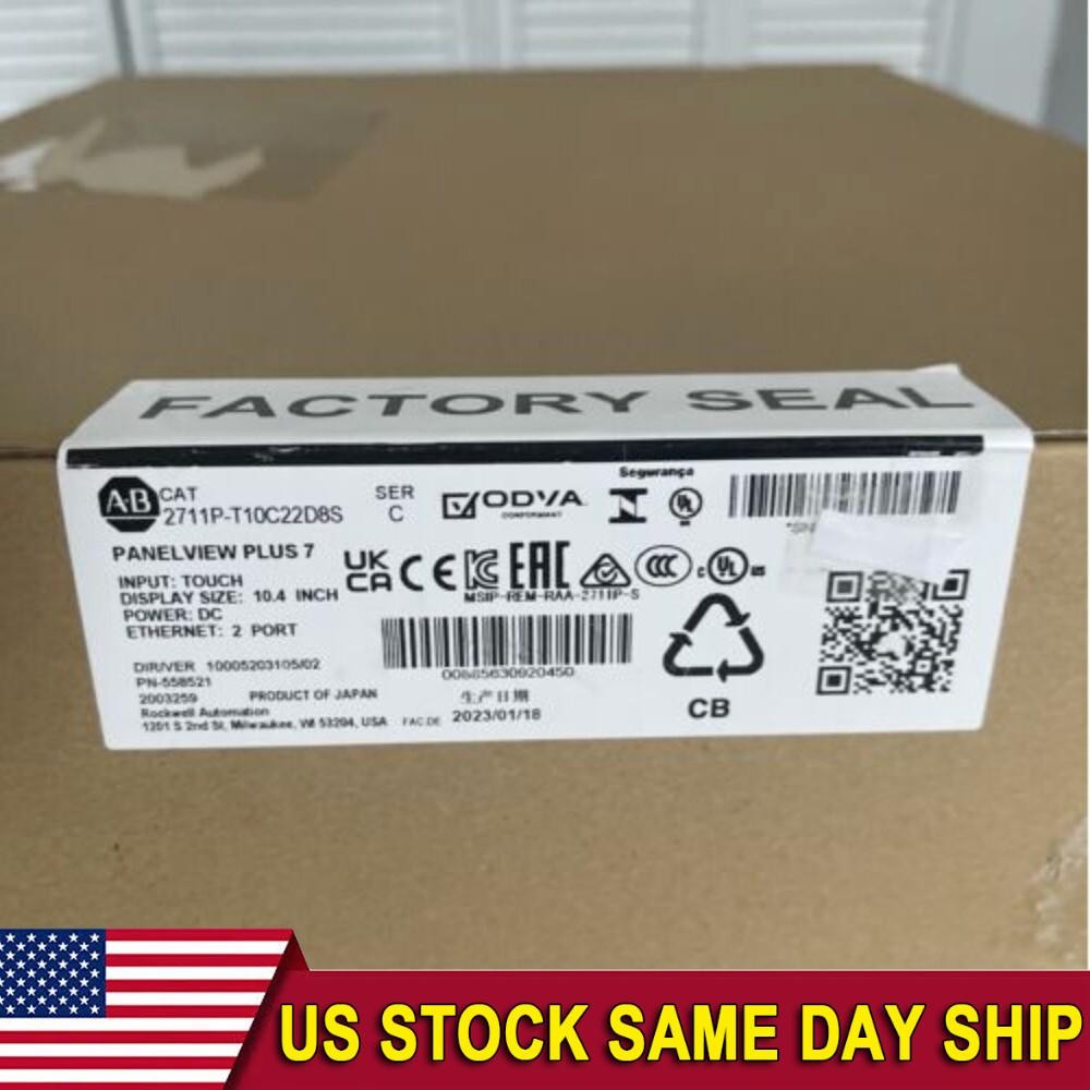 Allen Bradley 2711P-T10C22D8S PanelView Plus 7 Color Touch 10" US US Free Tax