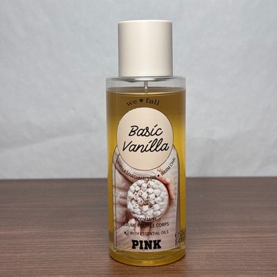 Victoria Secret Pink Basic Vanilla Body Mist 8.4fl oz Marshmallow & Warm Chai