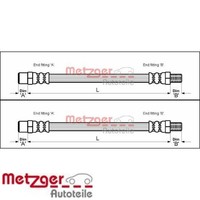 2X Bremsschlauch Metzger 4111716 2 BremsschläUche Rechts Links Vorne