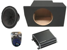 Kicker Ford Mustang 05-14 48CWR124 12" 500W Sub, 46CXA8001 1600W Amp & Sub Box