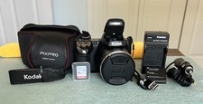 Kodak AZ525 PixPro Astro Zoom Digital Camera Black 16MP- 52x Zoom -Bundle -Wi-fi