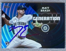 MARINERS- MATT BRASH AUTOGRAPH 2022 TOPPS GENERATION NOW #GN-83 TRADING CARD