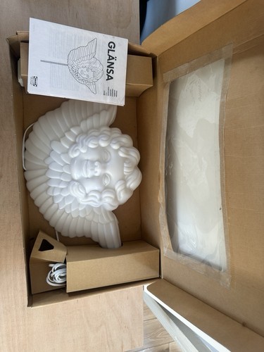 Rare Glansa Ikea 2006 Vintage Cherub Angel Blow Mold Light Boxed Christmas Range - Picture 14 of 20