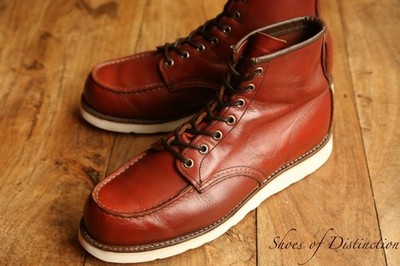 Redwing Red Wing 8131 hellbraun Leder Derby Stiefel Schuhe Herren UK 9,5 US 10,5
