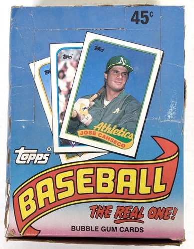 1989 Topps Baseball Wax Box (EX Box/ Mint Packs)