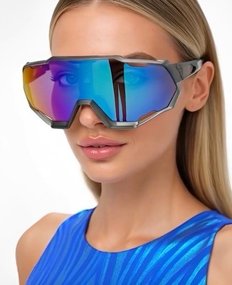 Gafas De Sol Lentes Para Mujeres Humbres Deportivo Sunglasses Oversized Shield