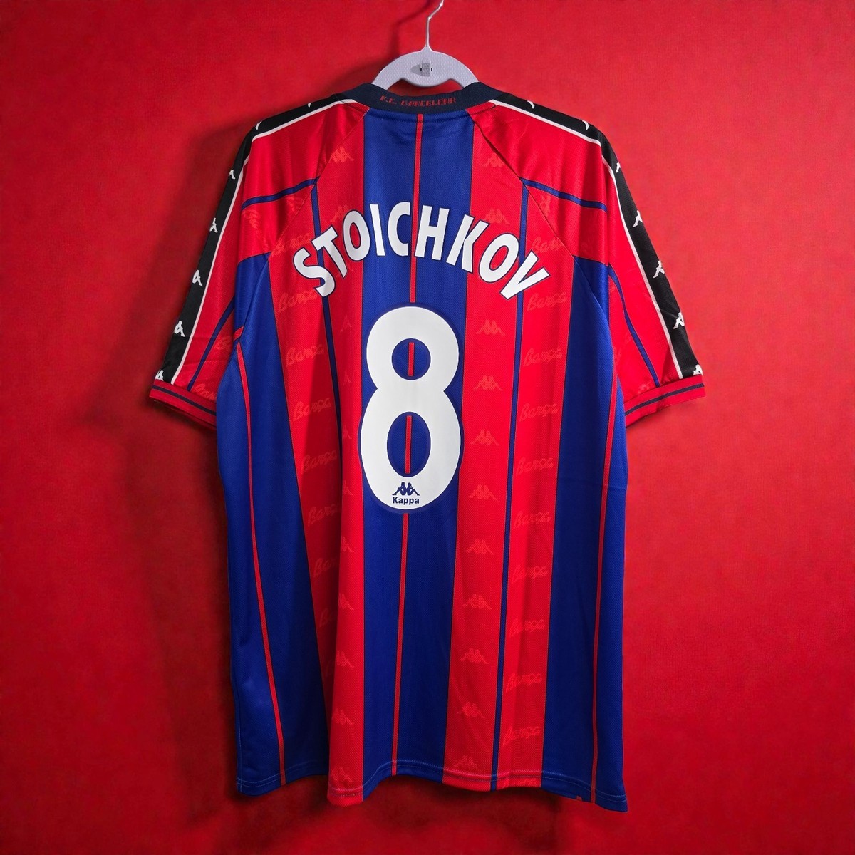 Barcelona HOME 97/98 - Retro - Football Soccer - STOICHKOV # 8