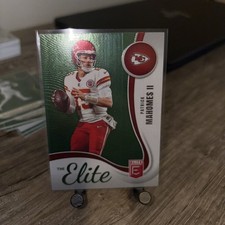 2025 Panini Donruss Elite Patrick Mahomes II The Elite Green Parallel