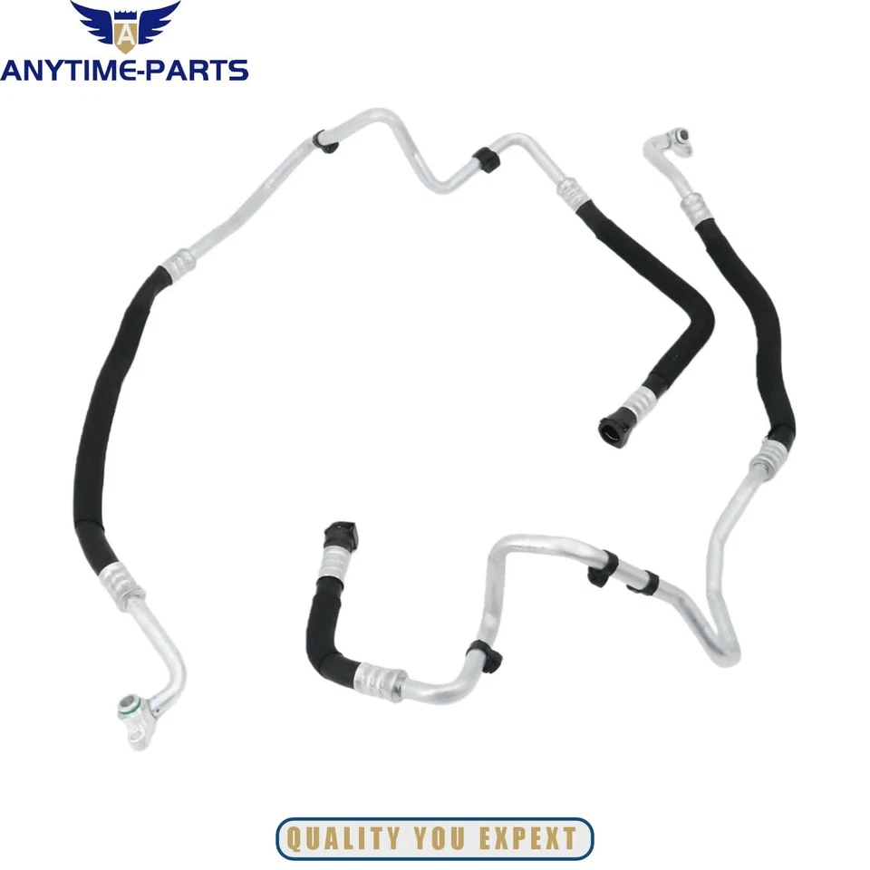 Tubo de entrada y salida de manguera de línea de enfriador de aceite del motor apto para BMW 535i 640i 17227636879 Foto 2 de 4