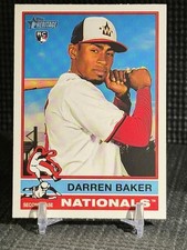 2025 Topps Heritage - #301 RC Darren Baker Washington Nationals
