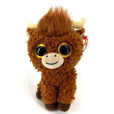 Ty Beanie Boos 2025 ALFIE the Highland Brown Cow 6" Plush Stuffed Toy w Tag