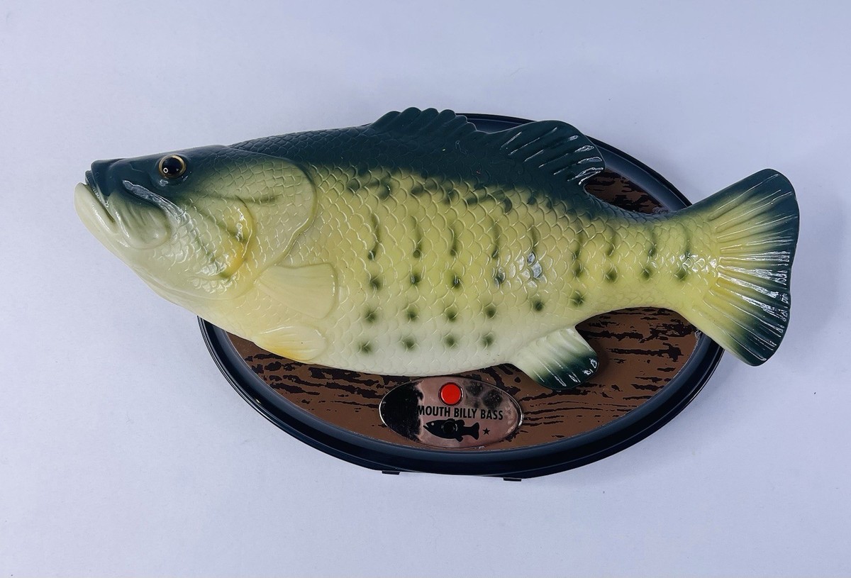 Big Mouth Billy Bass - Poisson Chantant Gemmy - Version Plaque Ovale - Occasion