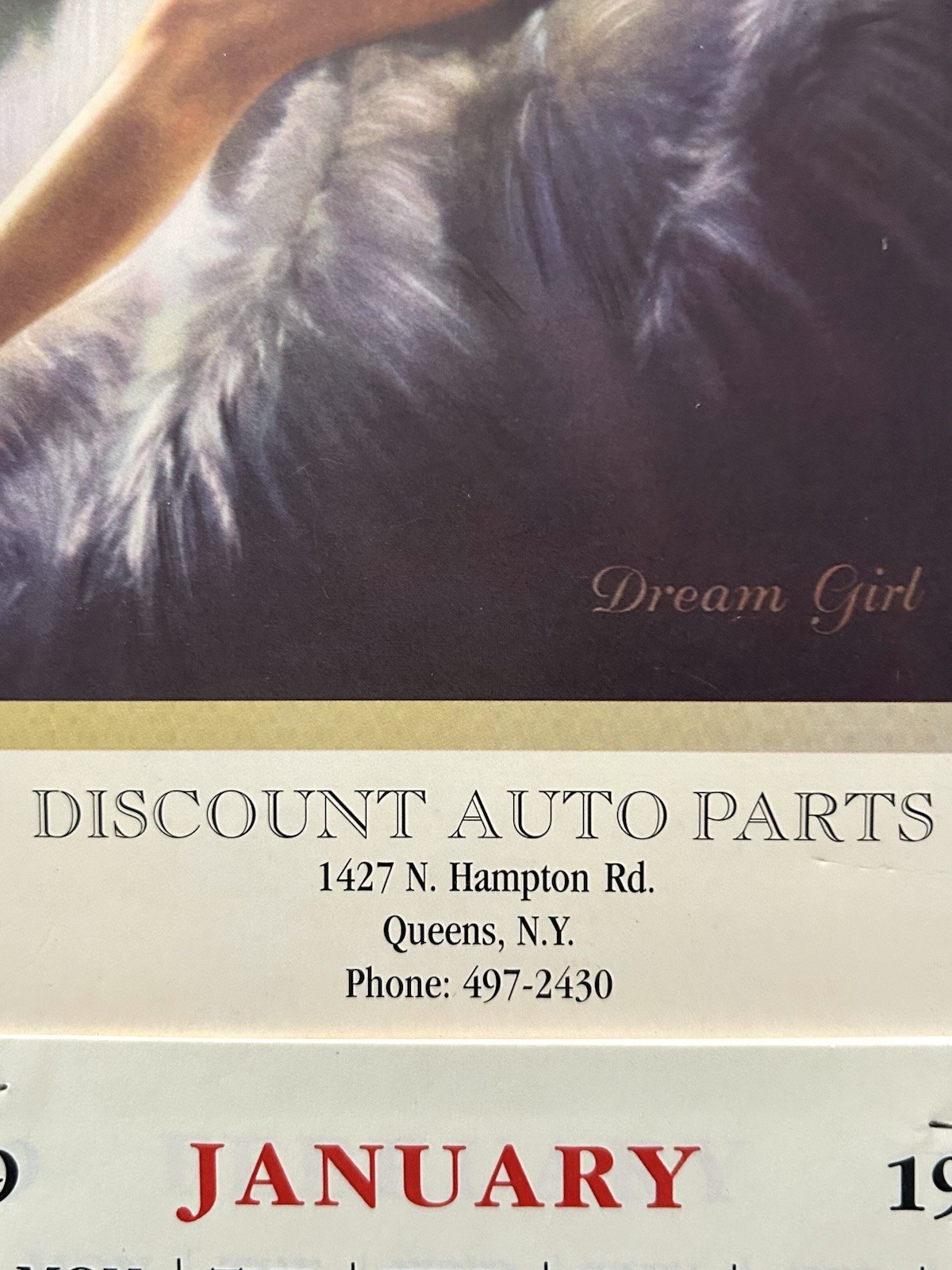 1959 Nude “Dream Girl” Calendar distributed by Discount Auto Parts, Queens, NY - Image 5