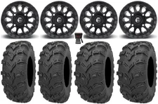 Fuel Vector MB 14" Wheels 26" Bear Claw EVO Tires Can-Am Commander Maverick