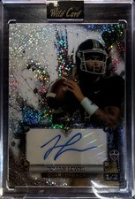 2024 Wild Card 7 Card Stud RC Rookie 1 /2 - Juju Julian Lewis Auto White Sparkle. rookie card picture