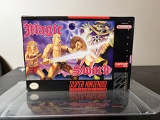 Magic Sword SNES Authentic Tested & Working Capcom Vintage 1992 Super Nintendo