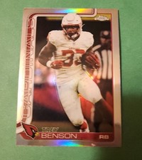 2025 Topps Chrome Trey Benson Refractor Arizona Cardinals Football Card #7