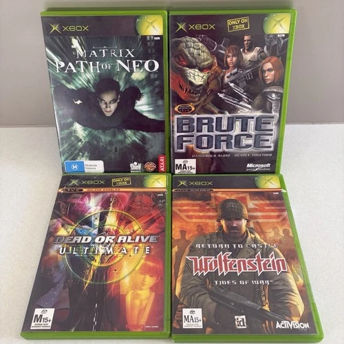 Original Xbox Games Bundle Matrix Path of Neo Brute Force DOA Ultimate