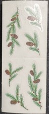 Creative Memories Stickers Christmas Boughs Pine Cones