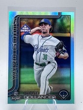 Chase Dollander  2025 Topps Pro Debut #PDC-50 Chrome Aqua Refractor /75