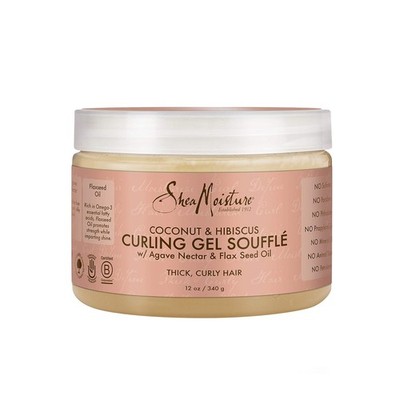 Shea Moisture Coconut & Hibiscus Curling Gel Souffle, 12 Ounce