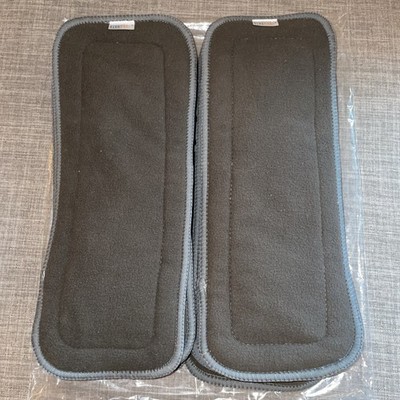 Brand New Alvababy Reusable Cloth Diaper inserts 5 Layer,12 Pack Dark Grey Color