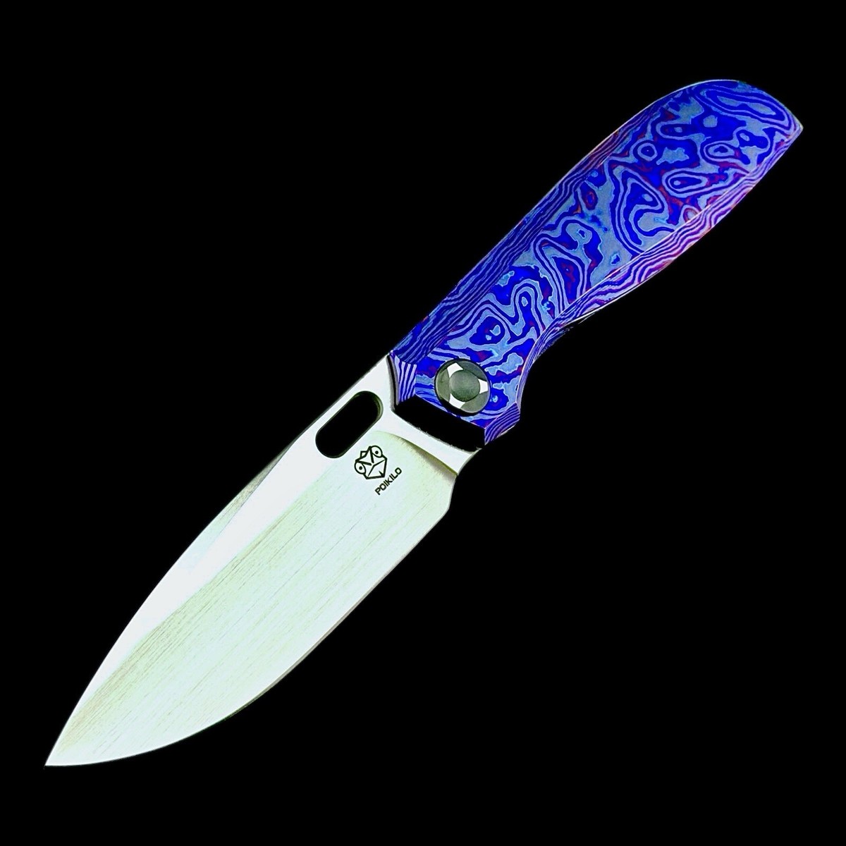 Poikilo Blade Gecko Midtech 1 Folding Knife – ZircuTi Handle