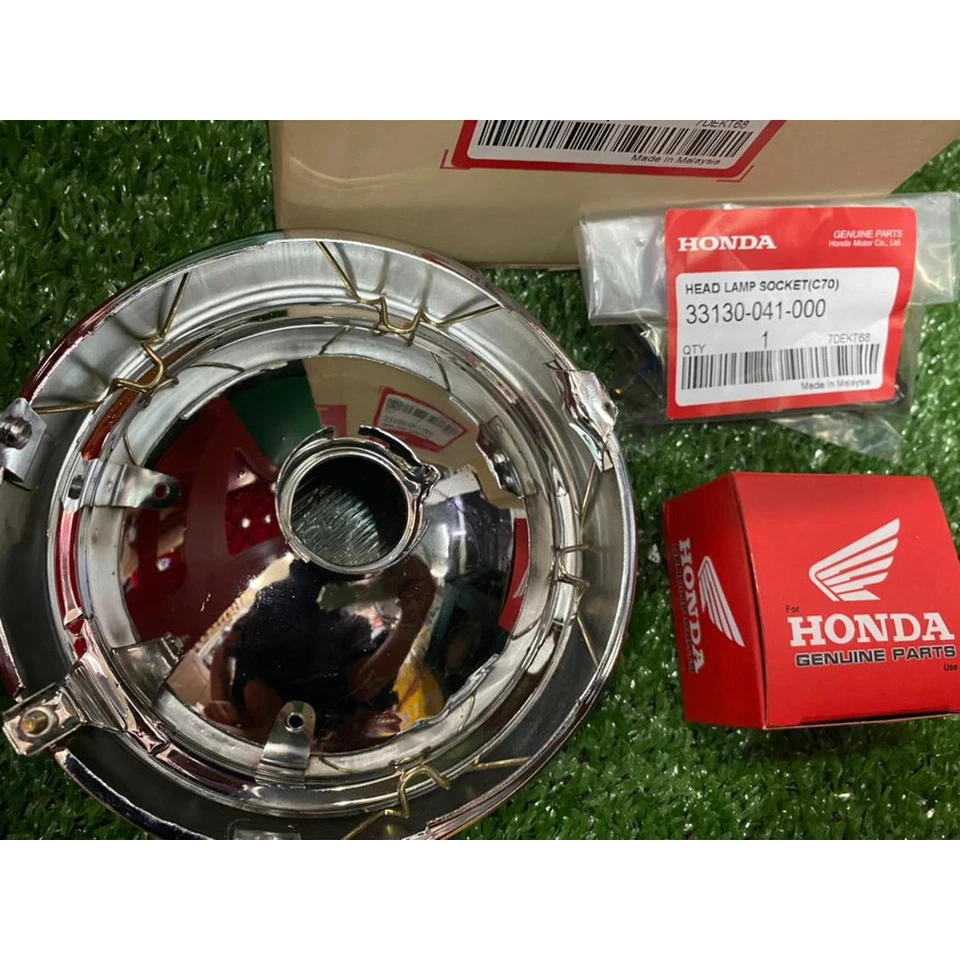 Conjunto completo de faros de pasaporte Honda C70 con bombilla de enchufe Foto 2 de 2