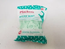 Plackers Micro Mint Freshens Breath, Mint, 90 Count PACKAGING DAMAGED