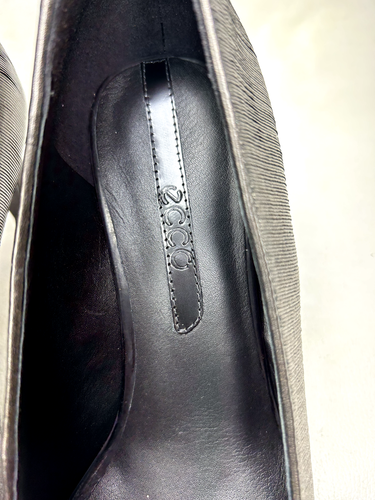 ECCO Damen Leder Brooklyn Pump schwarz/metallisch/antik gold Größe 39/8,5 NEU! - Bild 10 von 21