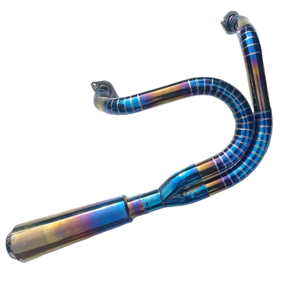 Sistema completo de escape personalizado 2 en 1 apto para Harley Davidson Street Glide Foto 2 de 3