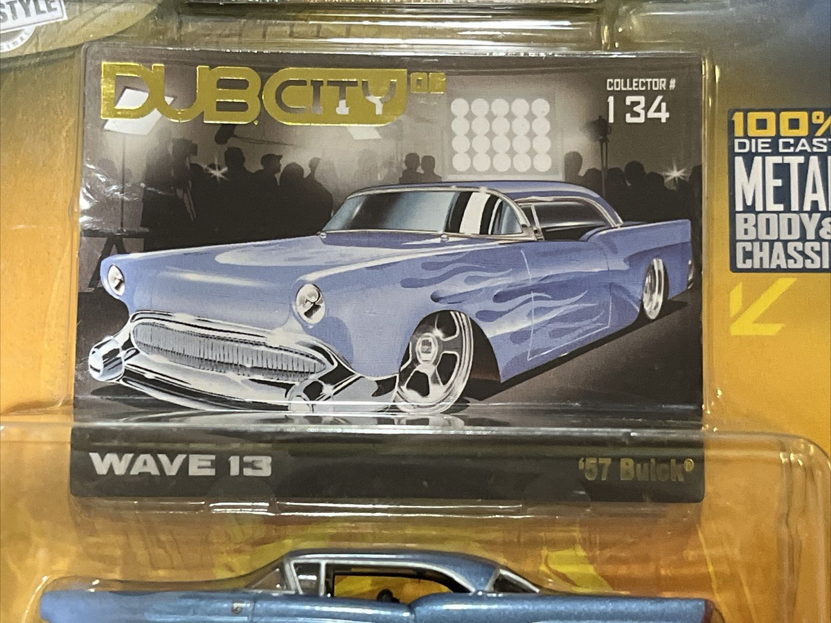 ミニカー '57 BUICK JADA TOYS DUB CITY 57 BUICK 1957 BUICK BLUE FLAME 1/64 DUB CITY OLDSKOOL JADA