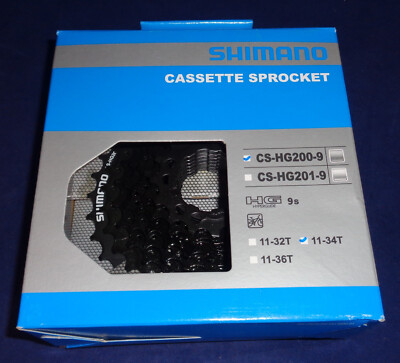 Shimano CS-HG200-9 Speed Rear Cassette 11-32 11-34 11-36 UK