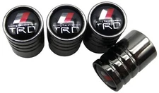 4 TRD Racing Development Tire Valve Stem Caps For Car, Truck Universal Fitting