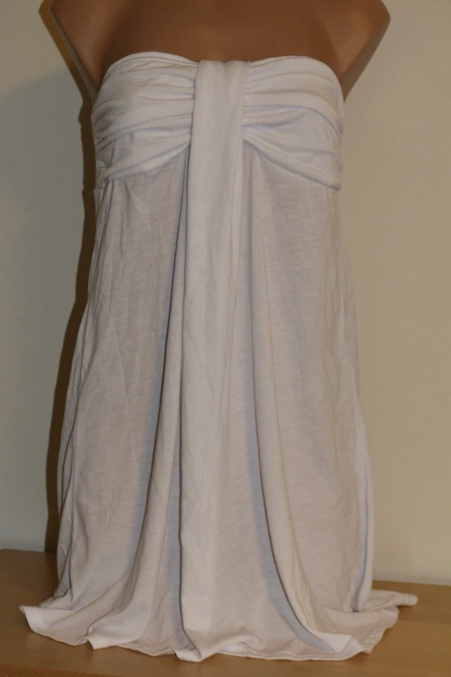 Nuevo con etiquetas Vestido túnica de encubrimiento Hula Honey TALLA M blanco sin tirantes Foto 2 de 4