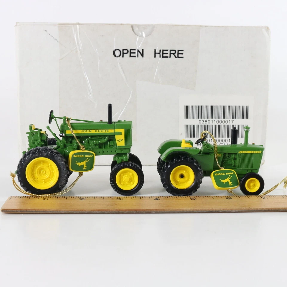 John Deere Model 720 & Model 5020 Tractor Ornaments Danbury Mint - Image 3 of 4